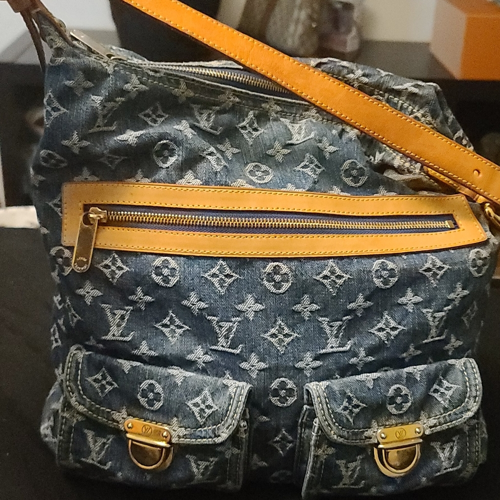 Lv Denim hobo Bag&Wallet